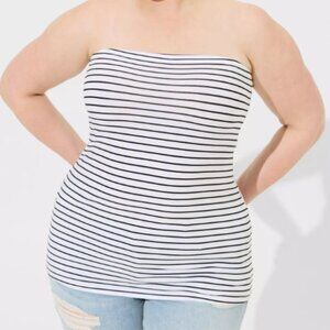 NWT TORRID | Foxy Strapless Tube Top Striped | Sz. 2X